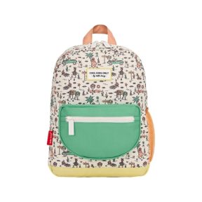 Σακίδιο πλάτης Hello Hossy Jungly Kids Backpack – Beige/Vert Opaline